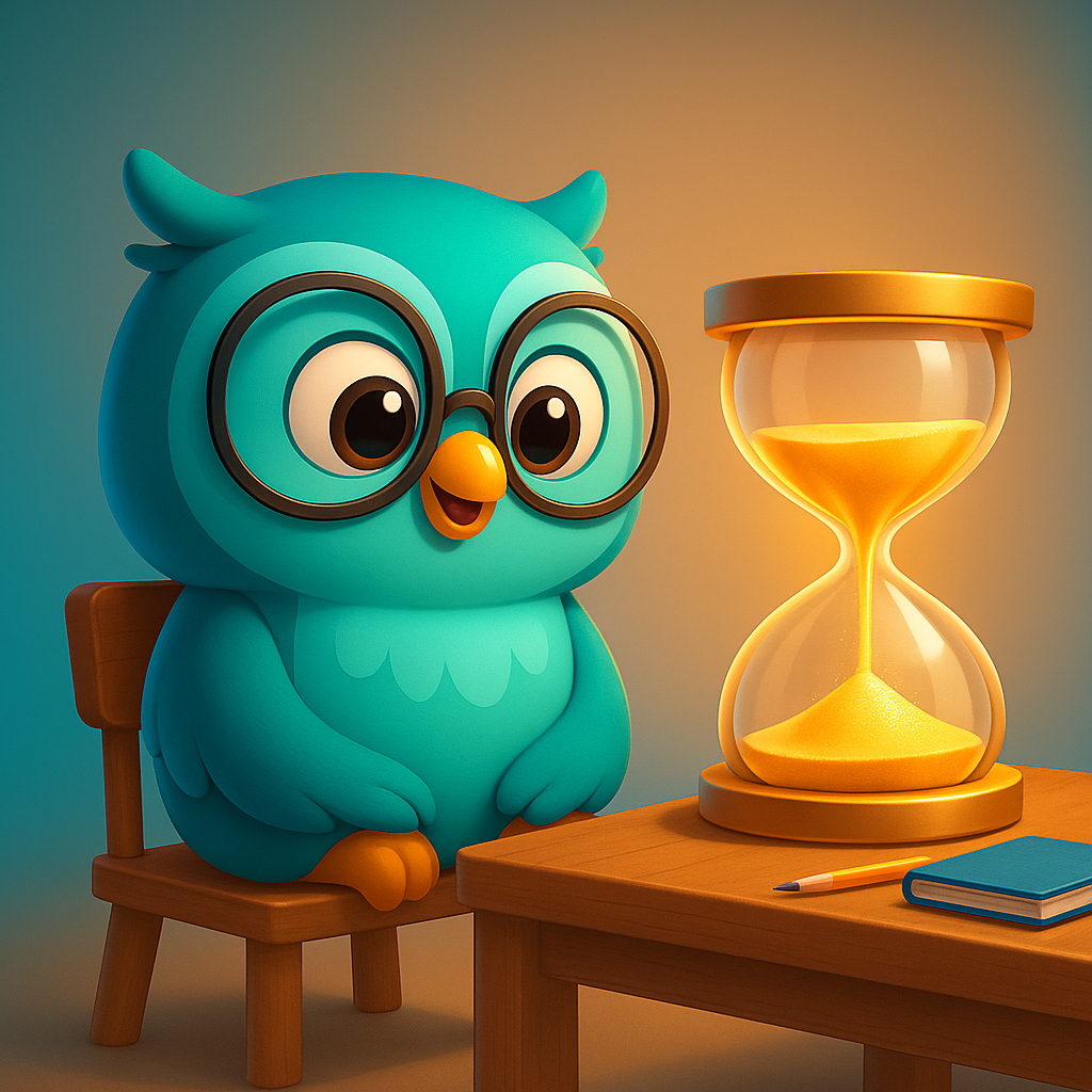 جغد در حال صبر کردن